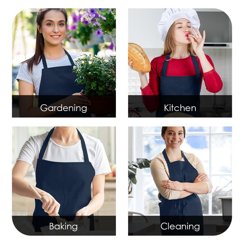 Avalon Kitchen navy blue aprons for women navy blue chef apron chef apron for men grilling aprons for men - Image 5